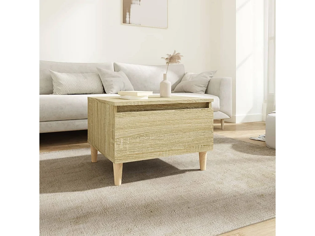vidaXL, table d’appoint en bois, photo du marchand