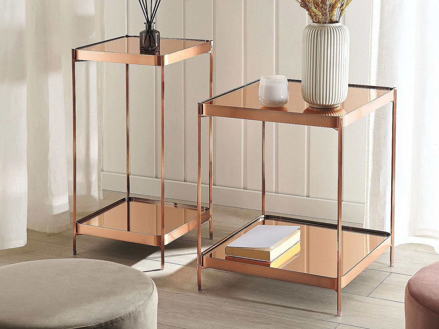 Beliani Alsea, table d’appoint en verre, photo du marchand