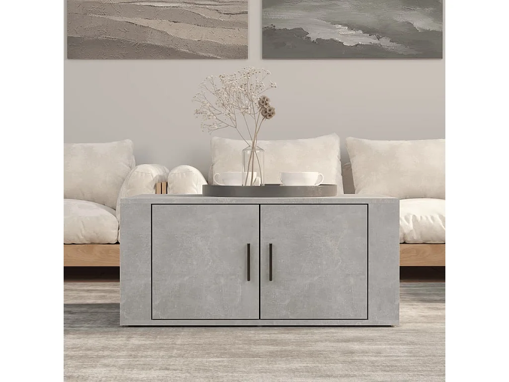 Vente-unique, table basse en bois, photo du marchand
