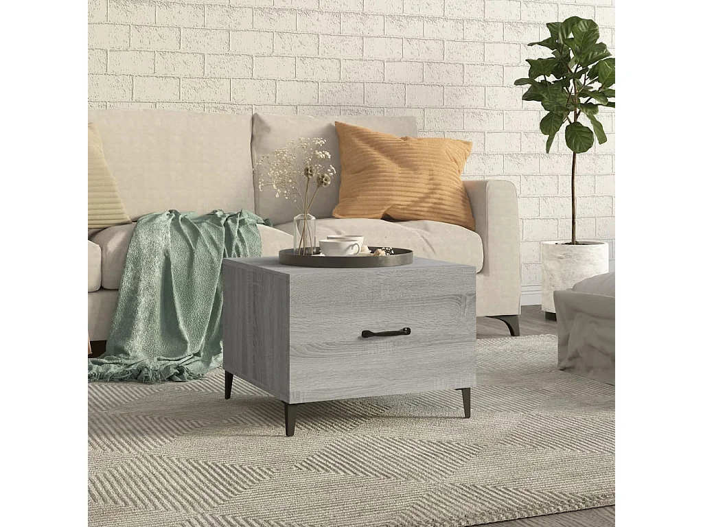 Vente-unique, table basse en bois, photo du marchand