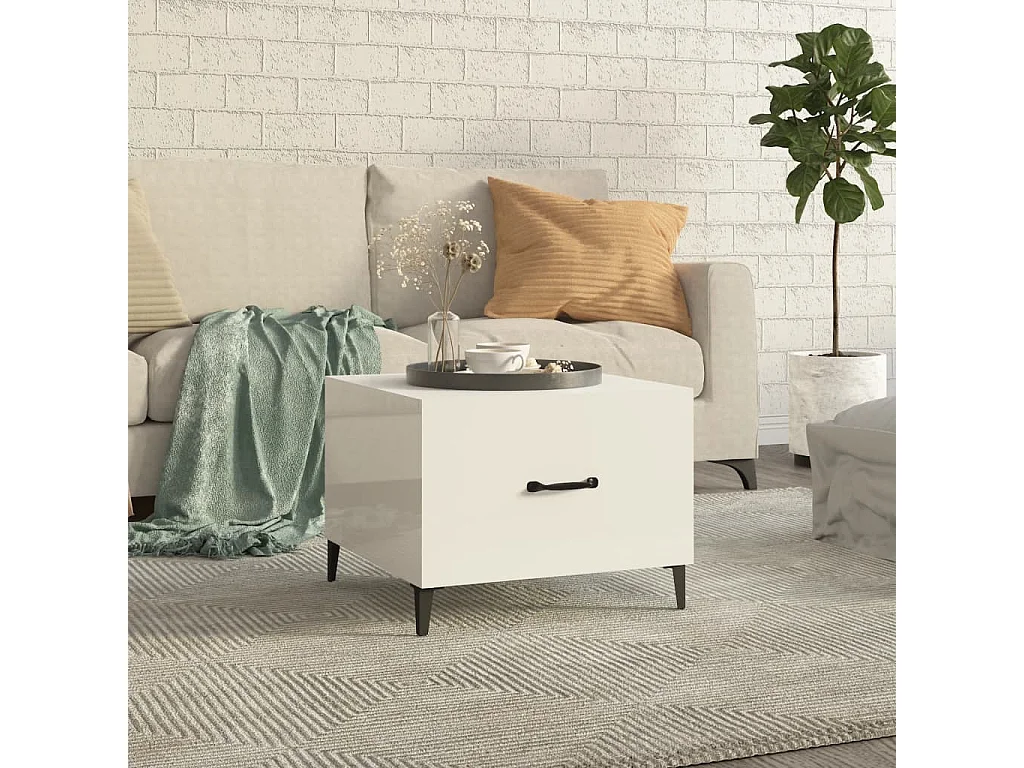 Vente-unique, table basse en bois, photo du marchand