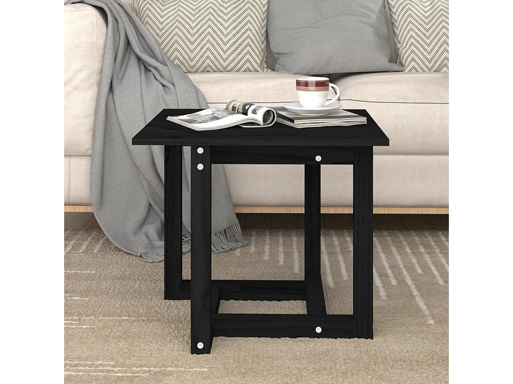 Vente-unique, table basse en bois, photo du marchand