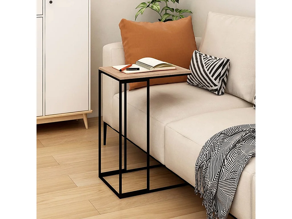 Les Tendances, table d’appoint en bois, photo du marchand
