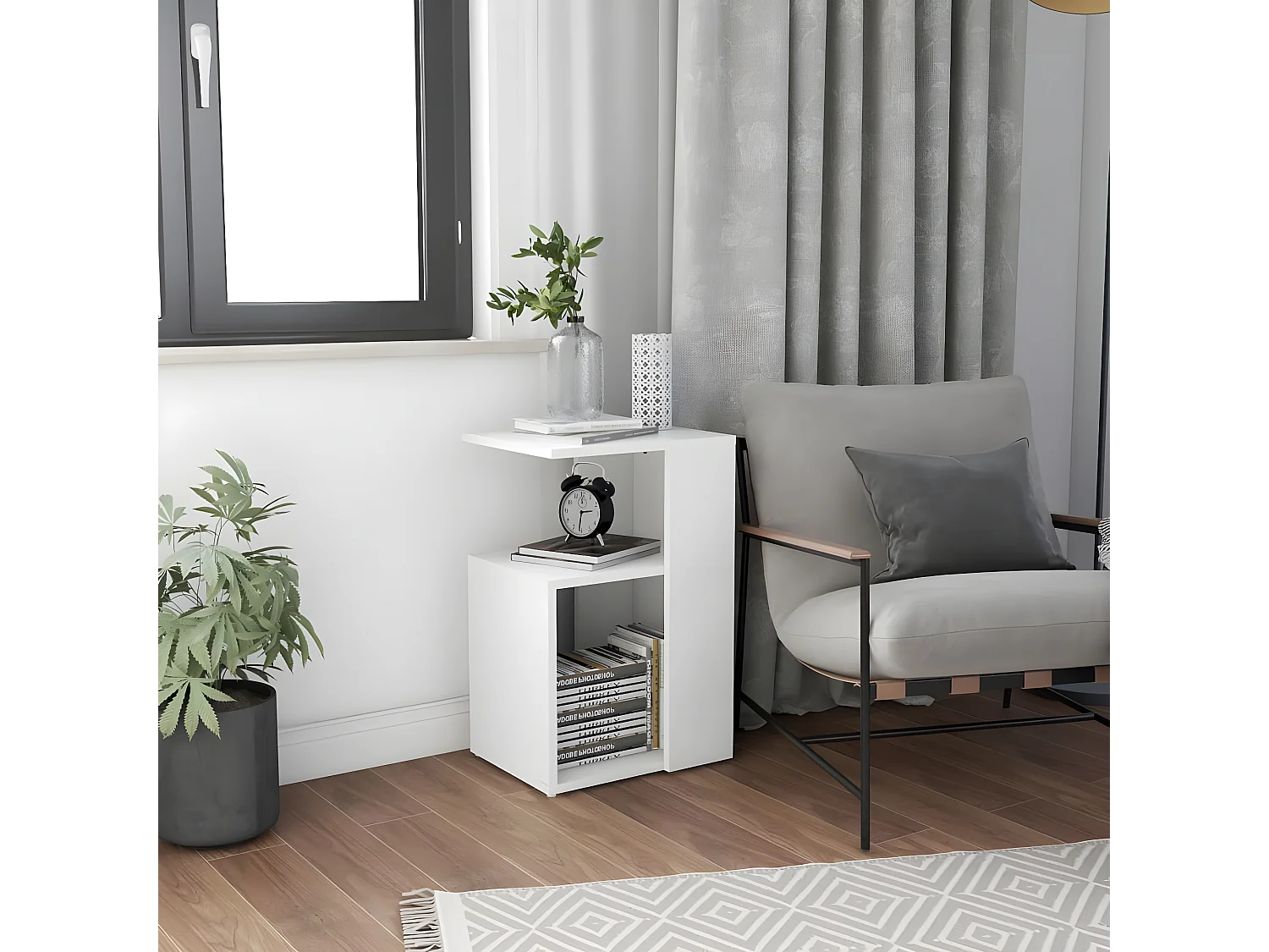 Clicnbuy, table d’appoint en panneau, photo du marchand
