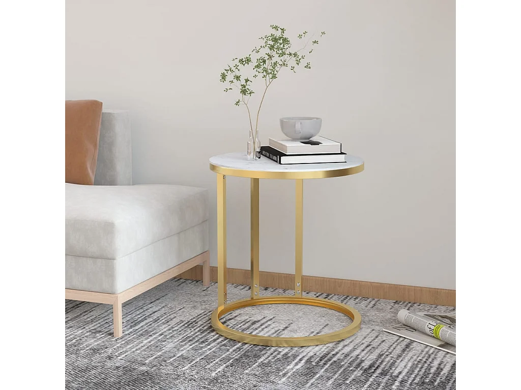 Clicnbuy, table d’appoint en verre, photo du marchand