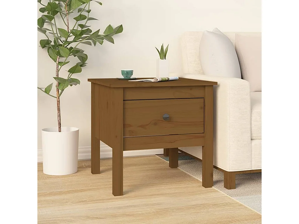 Clicnbuy, table d’appoint en bois, photo du marchand