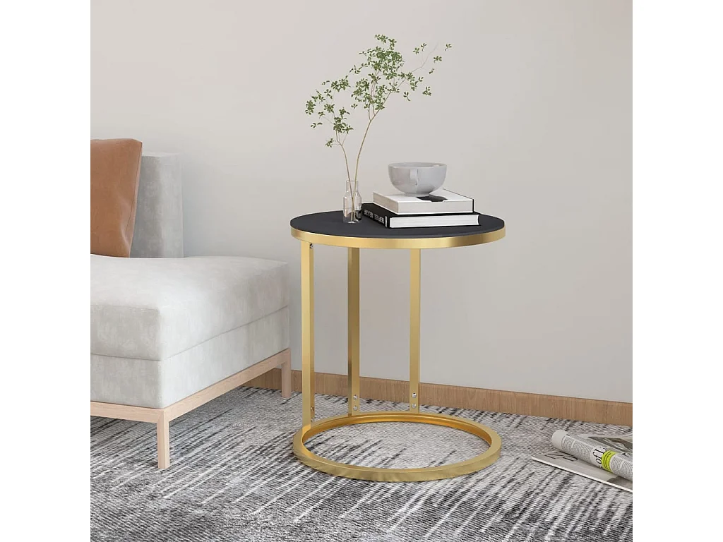 Clicnbuy, table d’appoint en verre, photo du marchand