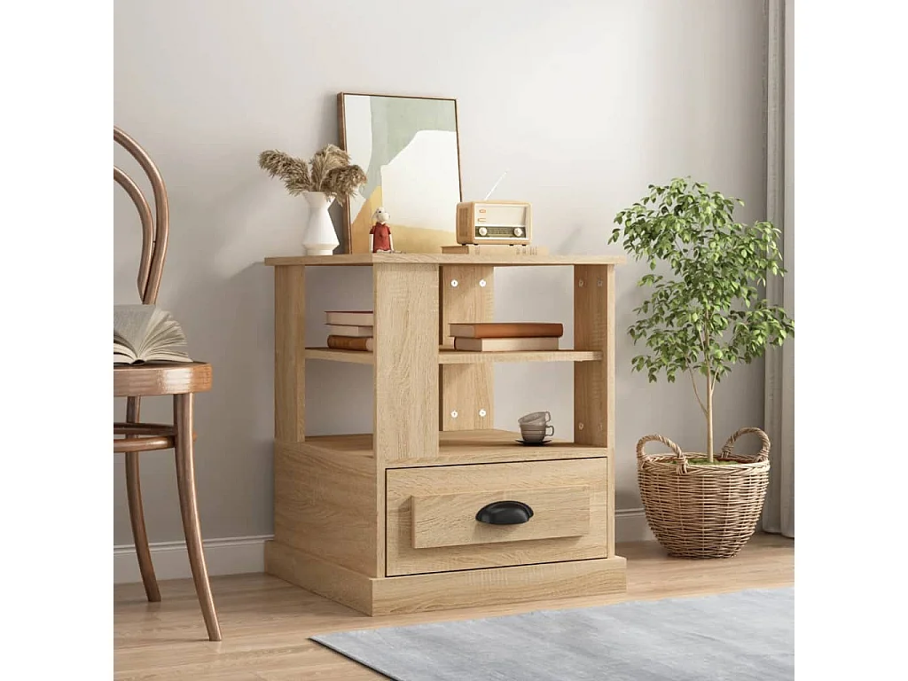 Clicnbuy, table d’appoint en bois, photo du marchand