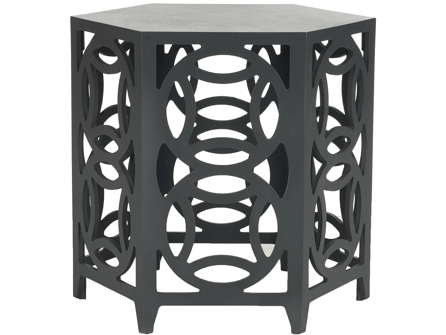 Vente-unique Delores, table d’appoint en bois, photo du marchand