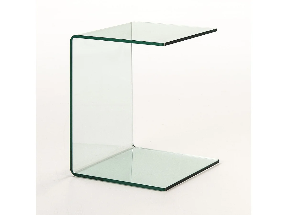 Les Tendances, table d’appoint en verre, photo du marchand