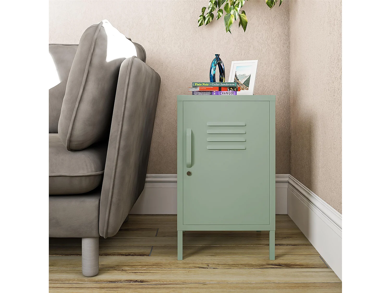 Dorel Home, table d’appoint en métal, photo du marchand