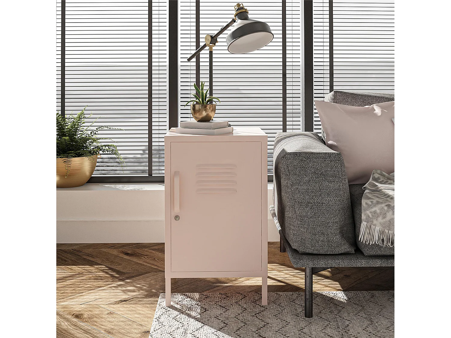 Dorel Home, table d’appoint en métal, photo du marchand