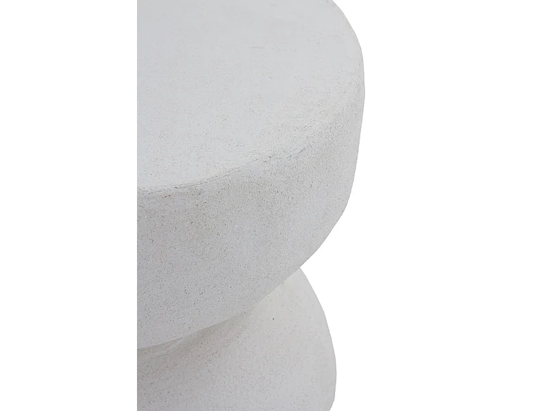 Vente-unique, table d’appoint en résine, photo du marchand