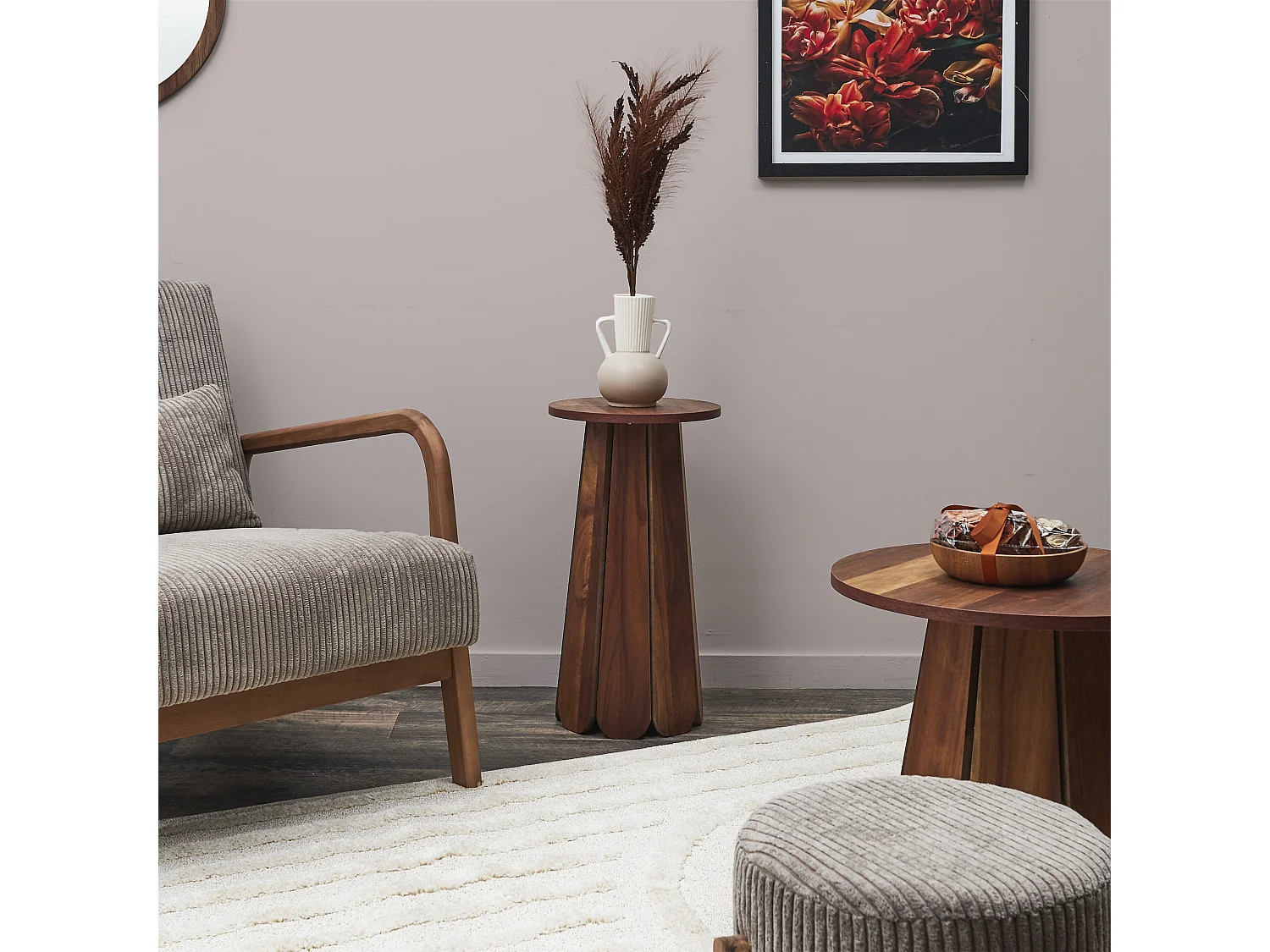 The Home Deco Factory Home Deco, table d’appoint en bois, photo du marchand