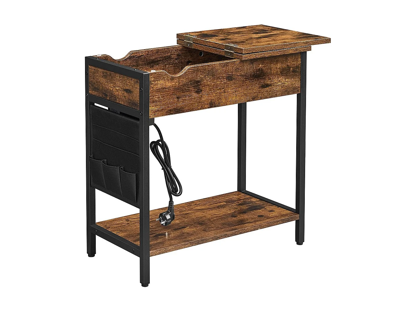 Vente-unique, table d’appoint en métal, photo du marchand