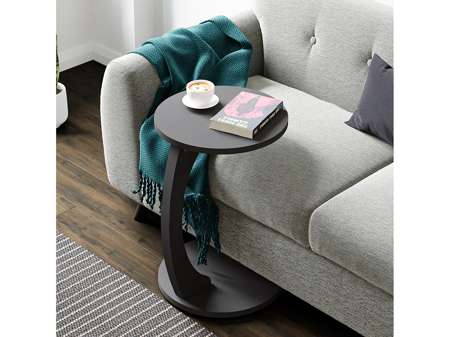 en.casa, table d’appoint en panneau, photo du marchand