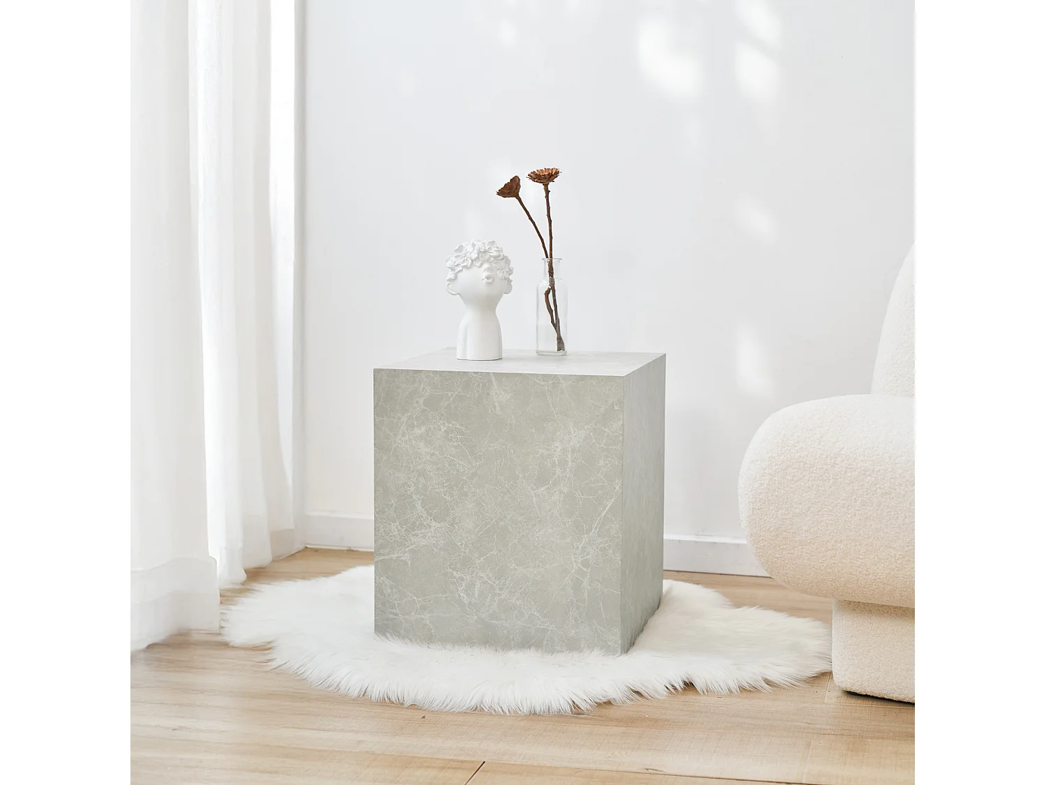 en.casa, table d’appoint en panneau, photo du marchand