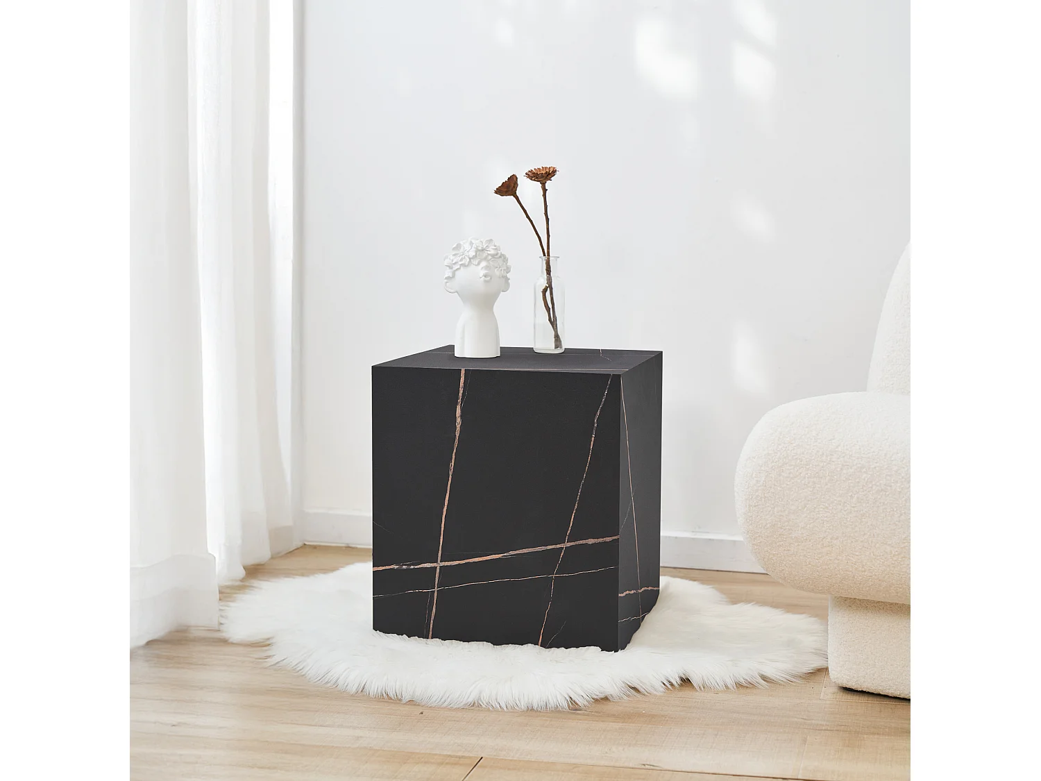 en.casa, table d’appoint en panneau, photo du marchand