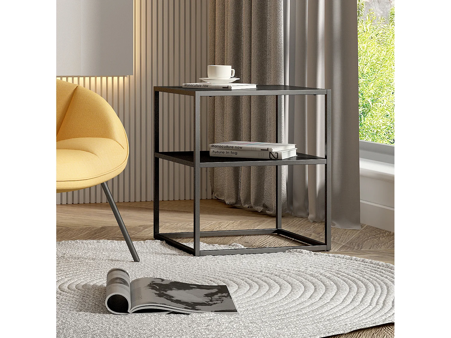 en.casa, table d’appoint en métal, photo du marchand