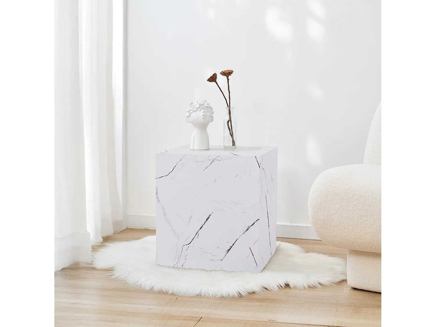 en.casa, table d’appoint en panneau, photo du marchand