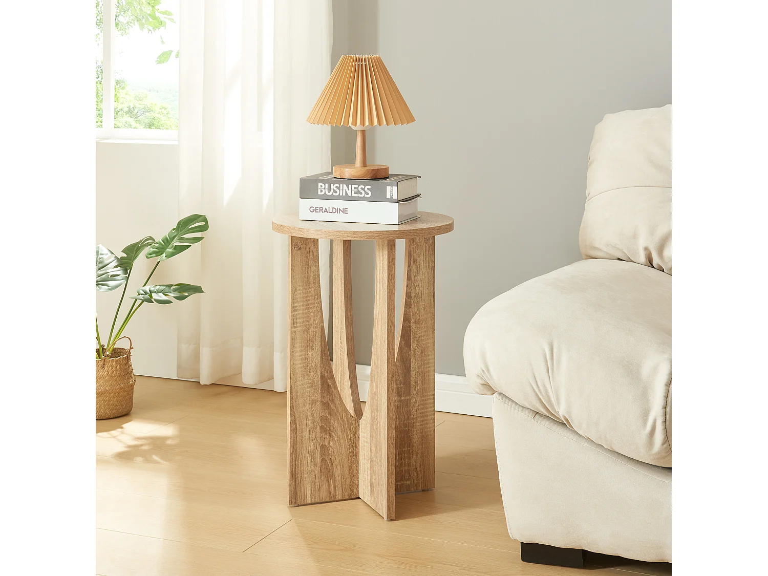 en.casa, table d’appoint en panneau, photo du marchand