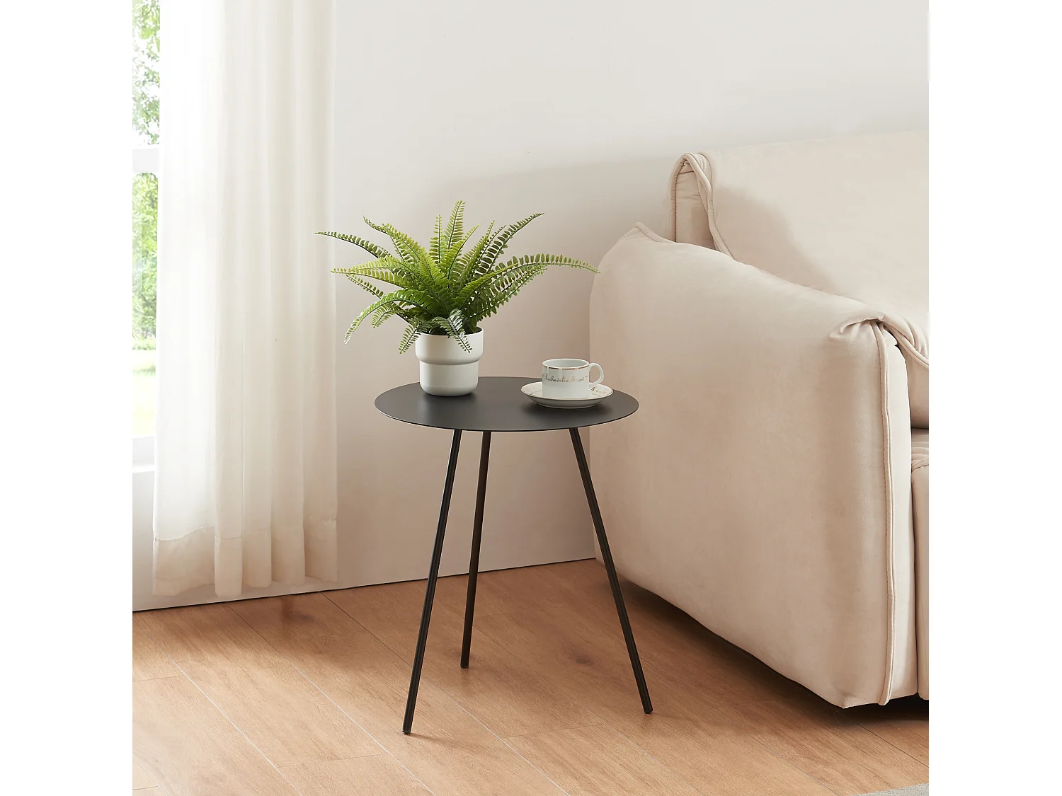 en.casa, table d’appoint en métal, photo du marchand