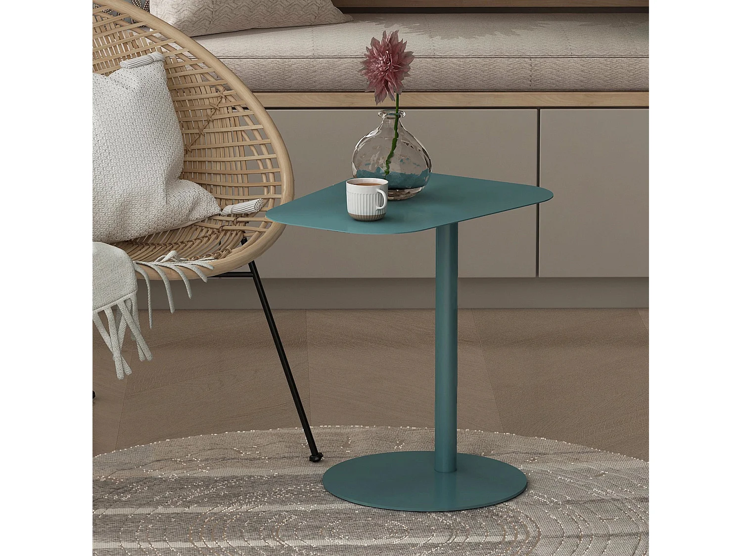 en.casa, table d’appoint en métal, photo du marchand