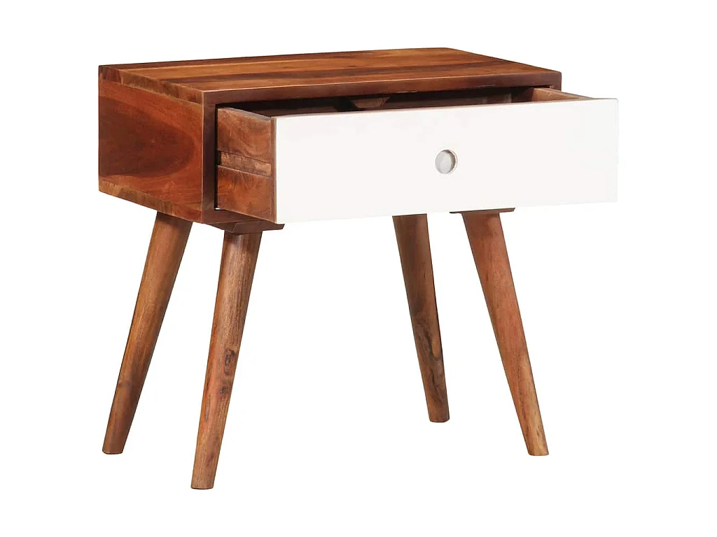 vidaXL, table d’appoint en bois massif, photo du marchand