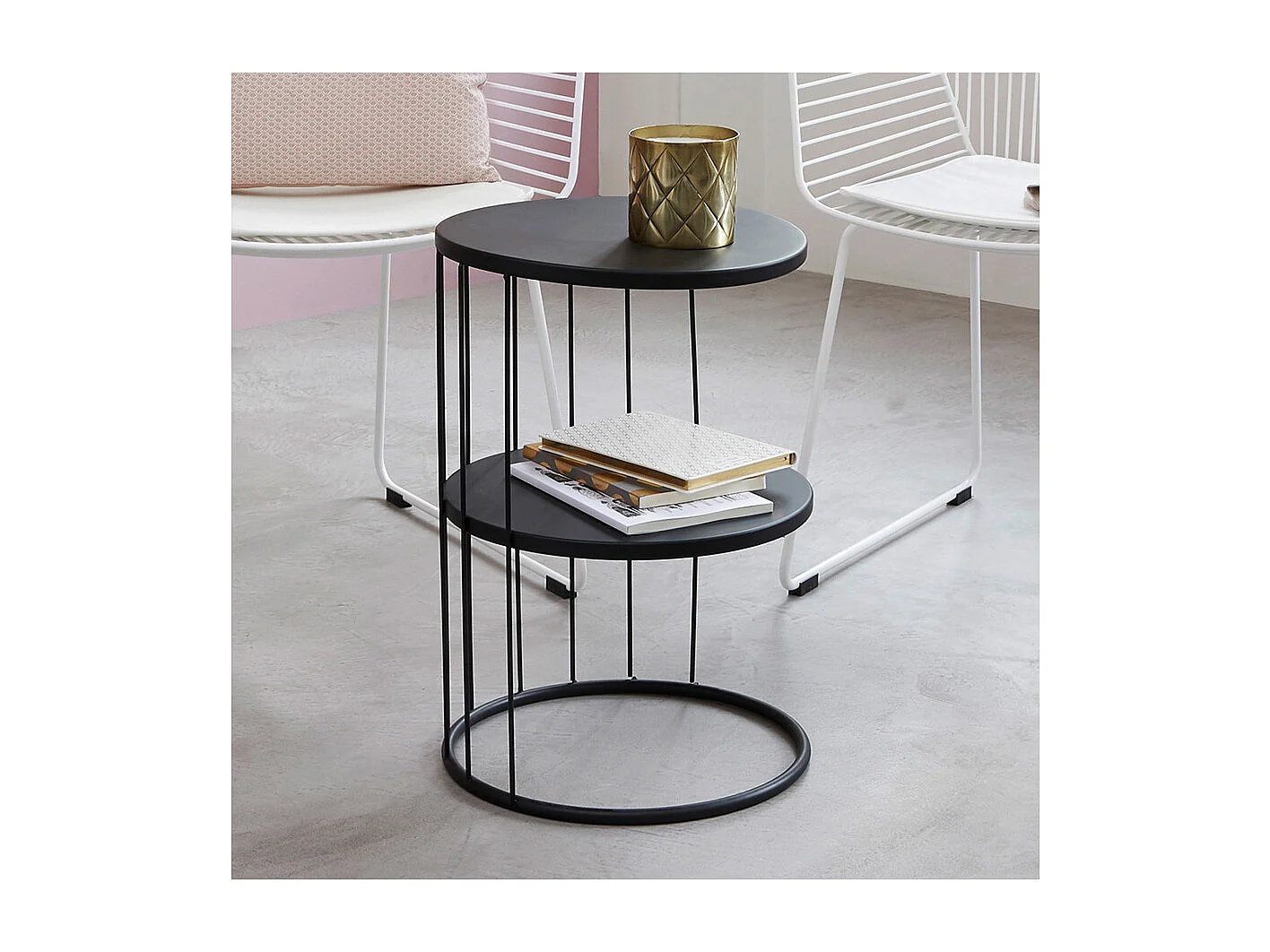 Atmosphera, table d’appoint en métal, photo du marchand