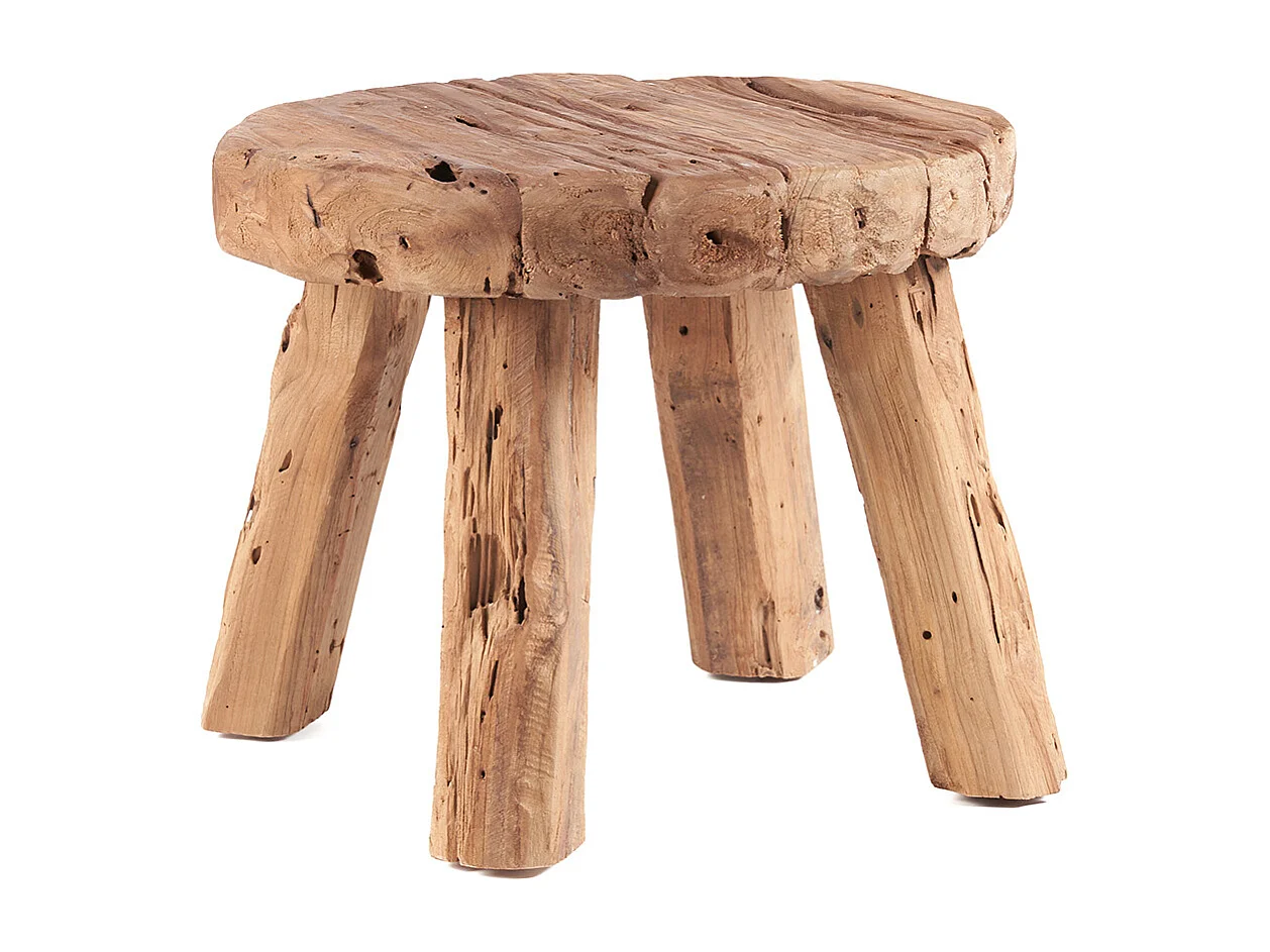 Bazar Bizar, table d’appoint en bois massif, photo du marchand