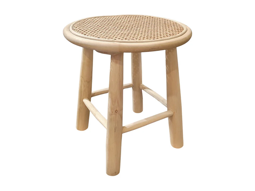 Meubletmoi Bruno, table d’appoint en rotin, photo du marchand
