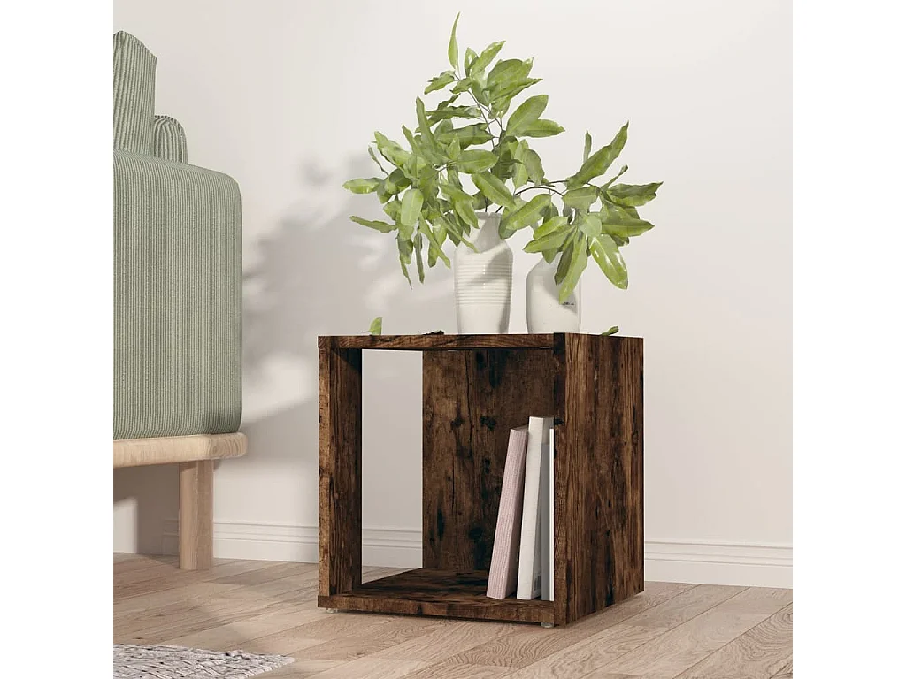 Vente-unique, table d’appoint en bois, photo du marchand