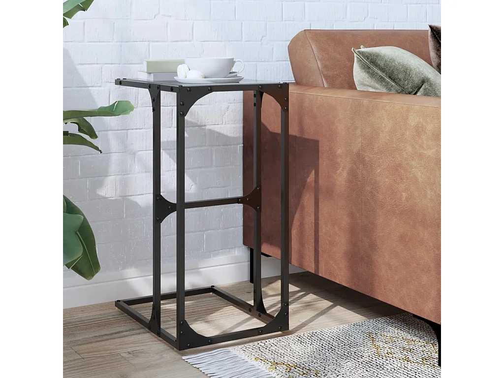 Vente-unique, table d’appoint en métal, photo du marchand