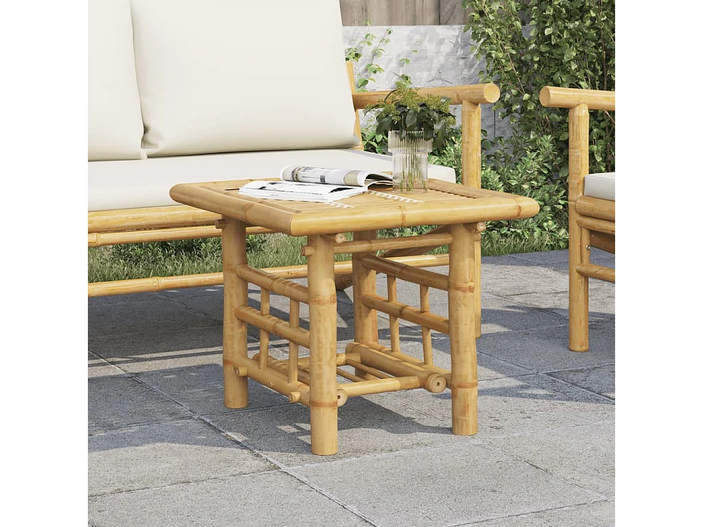 Vente-unique, table d’appoint en résine, photo du marchand