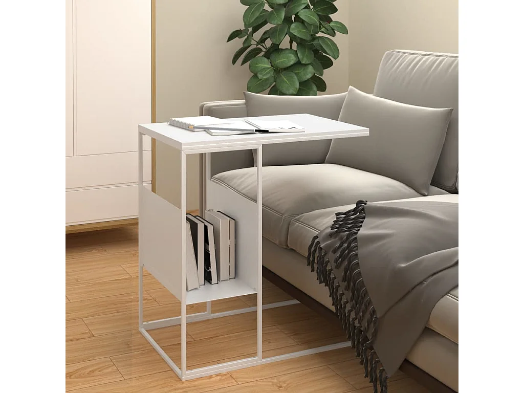 Vente-unique, table d’appoint en bois, photo du marchand