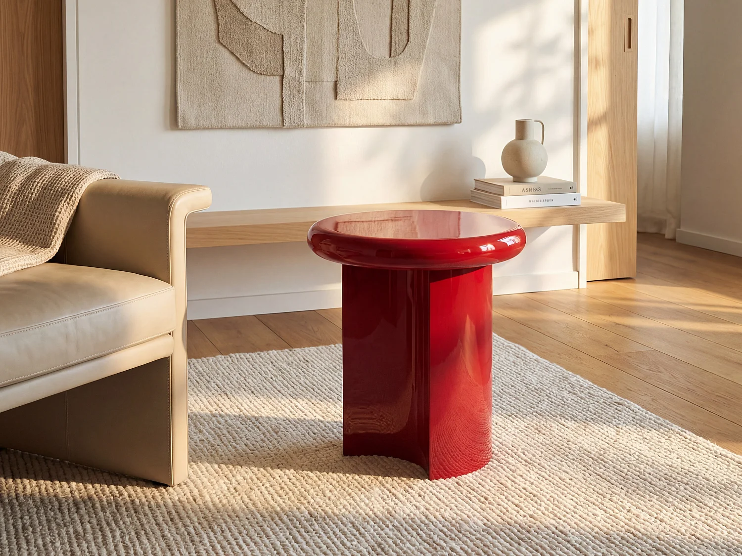 Vente-unique Sobina, table d’appoint en panneau, photo du marchand