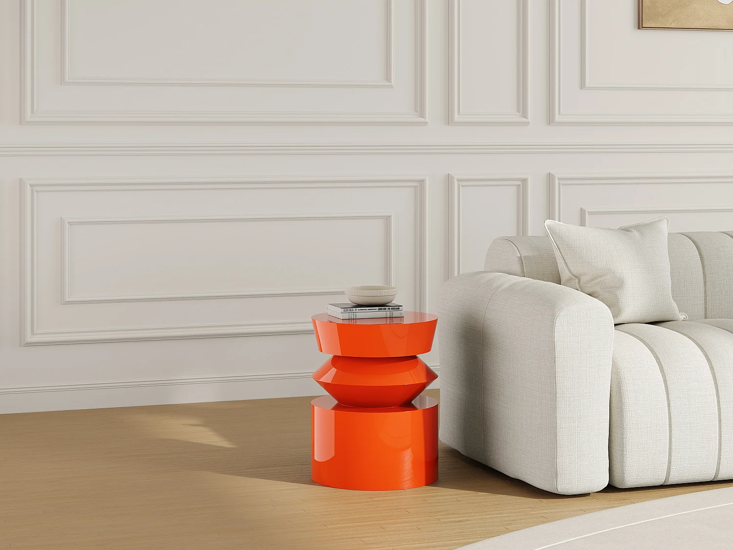 Vente-unique Nidima, table d’appoint en panneau, photo du marchand