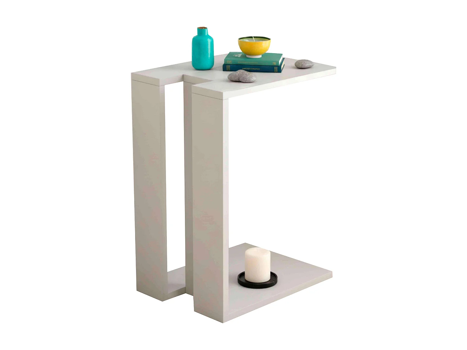 Vente-unique, table d’appoint en bois, photo du marchand