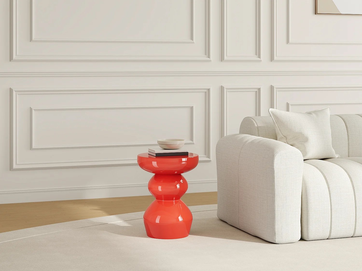 Vente-unique Orifa, table d’appoint en métal, photo du marchand