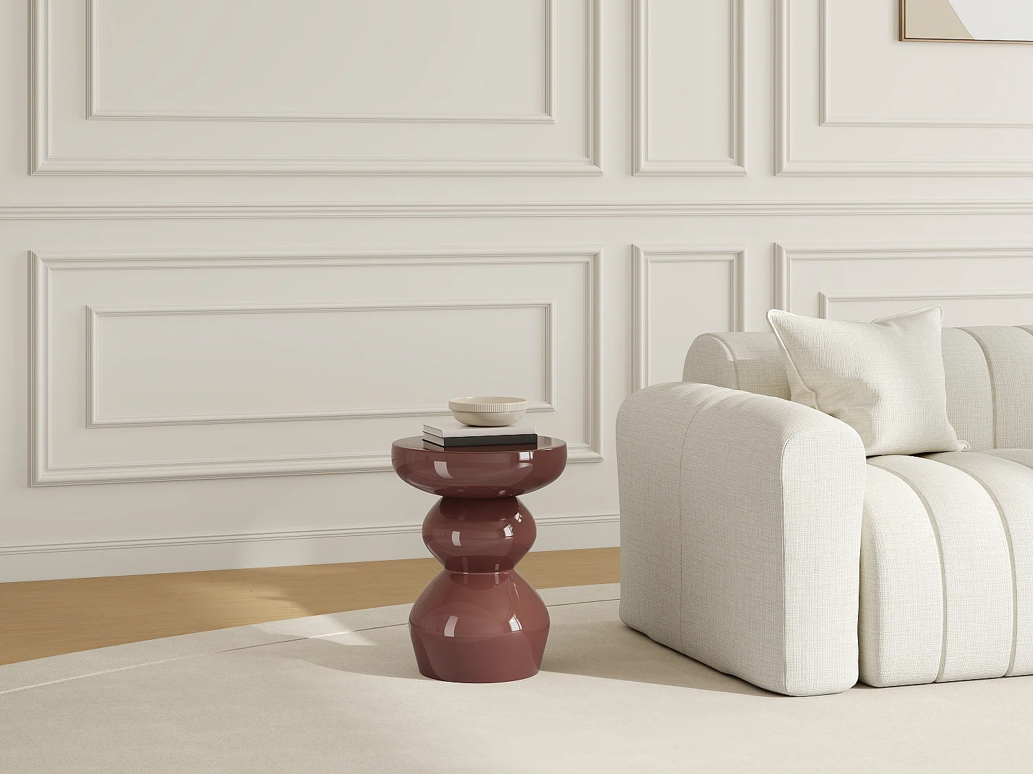 Vente-unique Orifa, table d’appoint en métal, photo du marchand