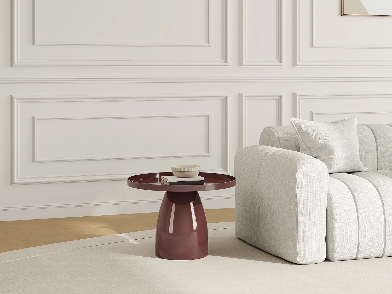 Vente-unique Fridana, table d’appoint en métal, photo du marchand