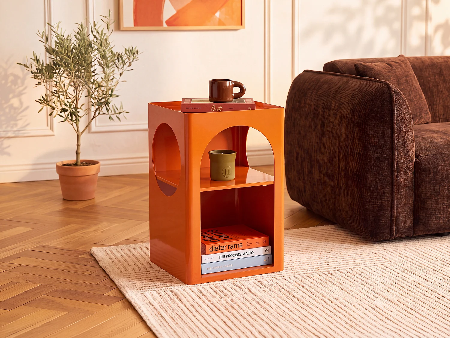 Vente-unique Staly, table d’appoint en métal, photo du marchand