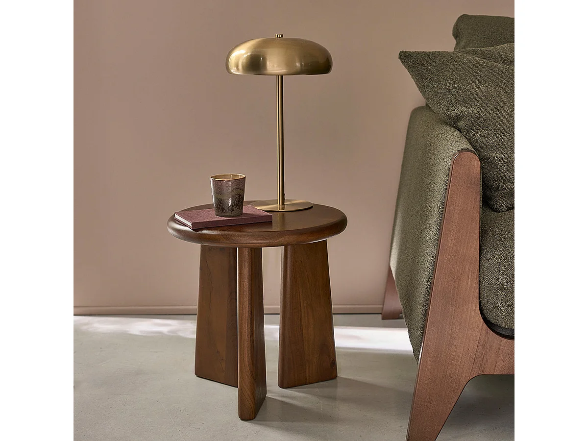 Berah Getah, table d’appoint en bois massif, photo du marchand