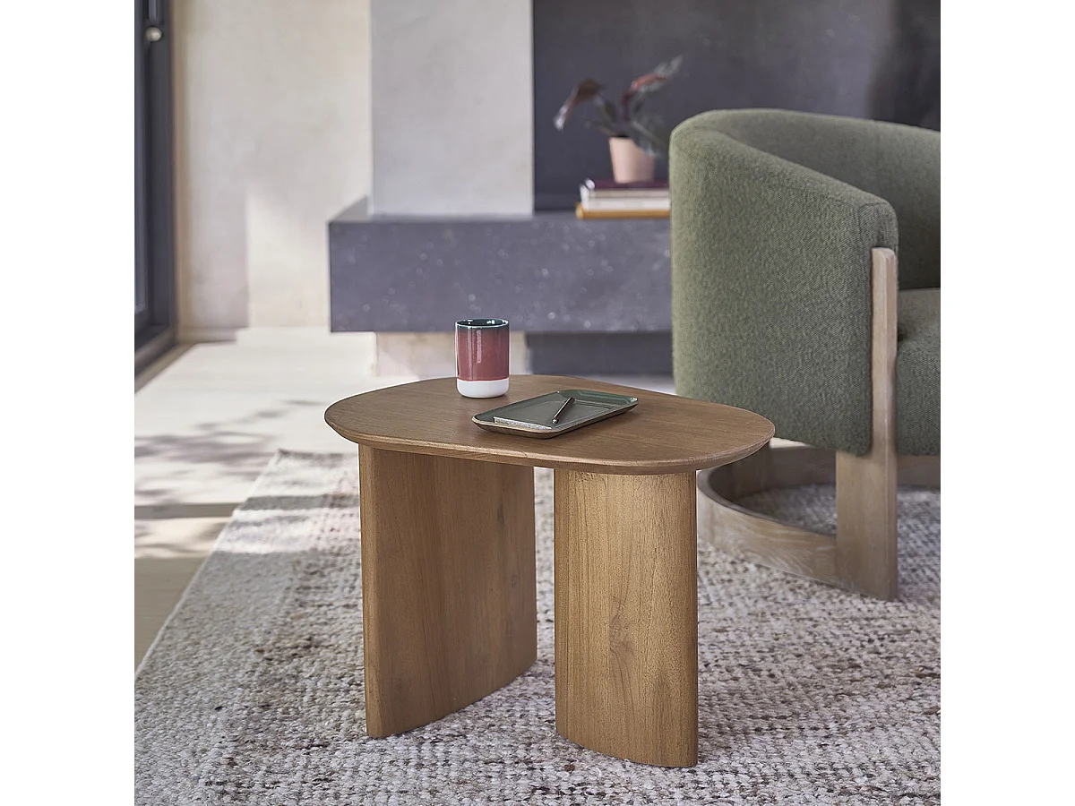 Berah Getah, table d’appoint en bois massif, photo du marchand