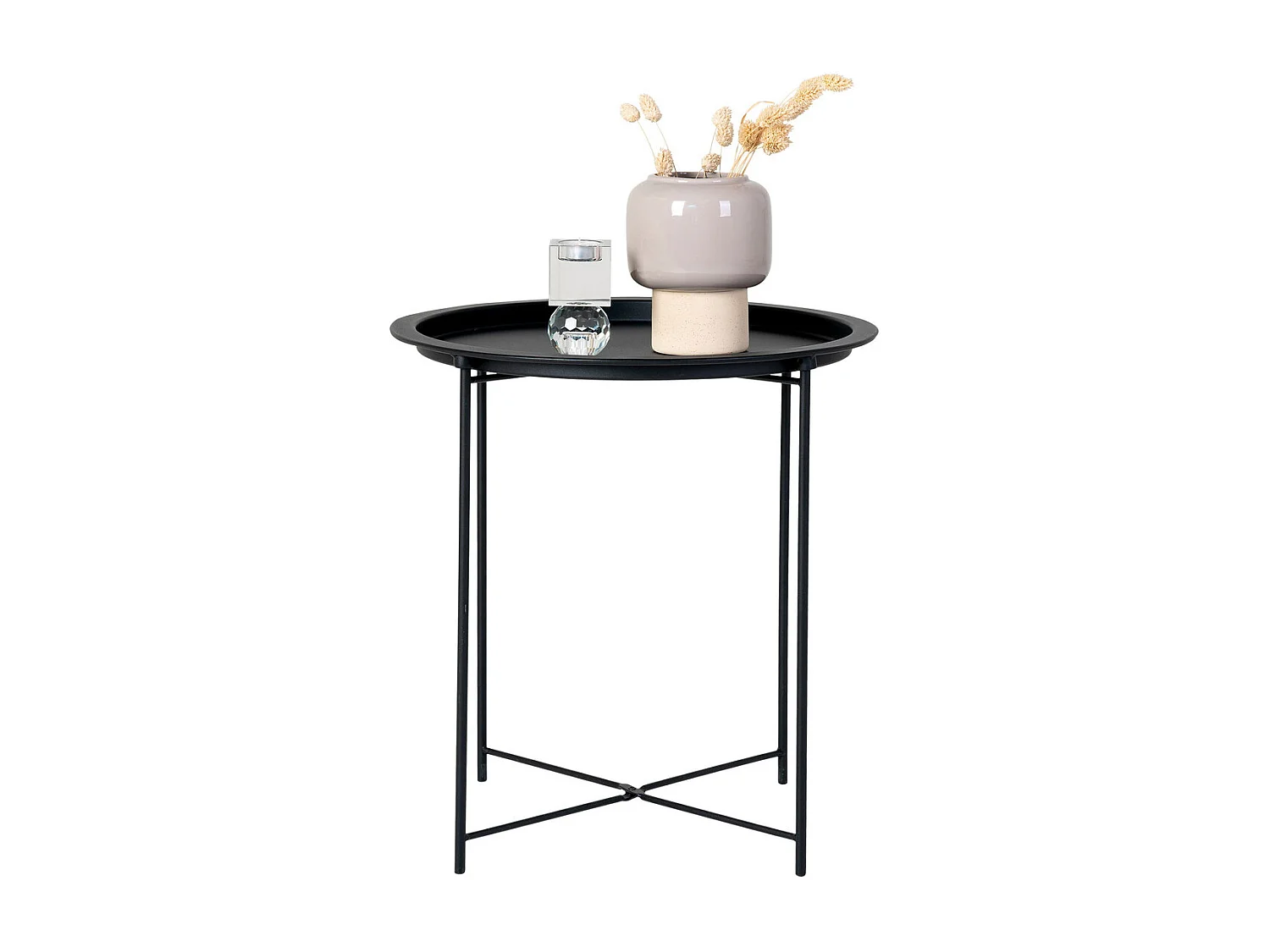 Vente-unique, table d’appoint en métal, photo du marchand