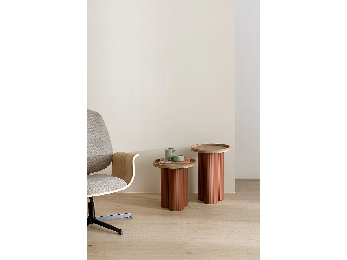 Vente-unique, table basse en bois, photo du marchand