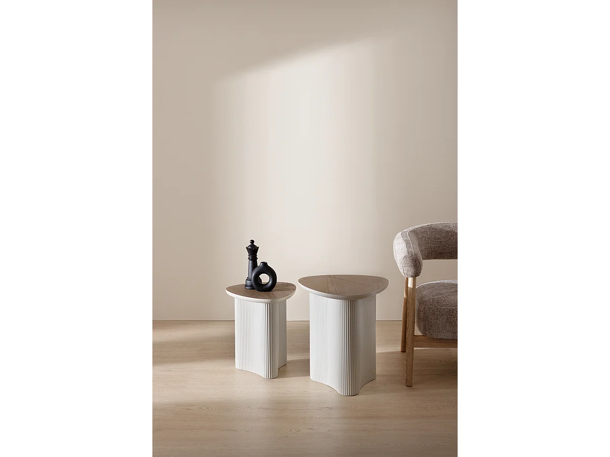 Vente-unique, table basse en bois, photo du marchand