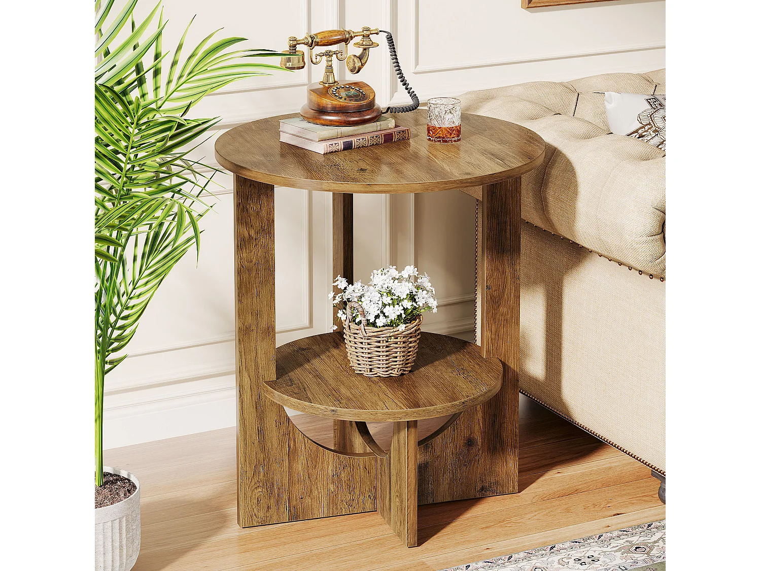 Tribesigns, table d’appoint en panneau, photo du marchand