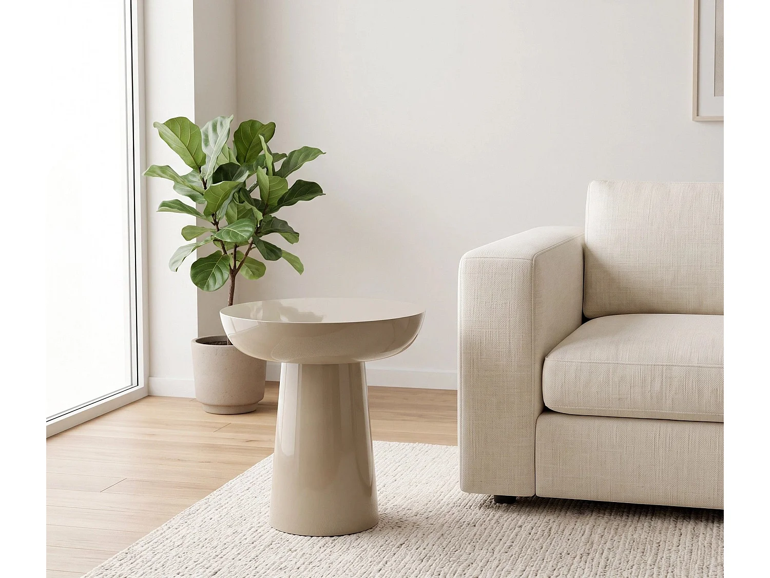 Vente-unique, table d’appoint en panneau, photo du marchand
