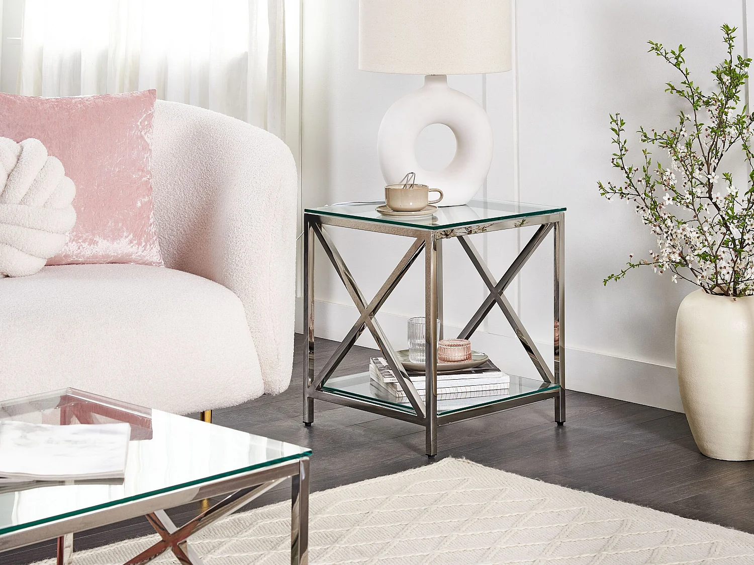Beliani Audet, table d’appoint en verre, photo du marchand